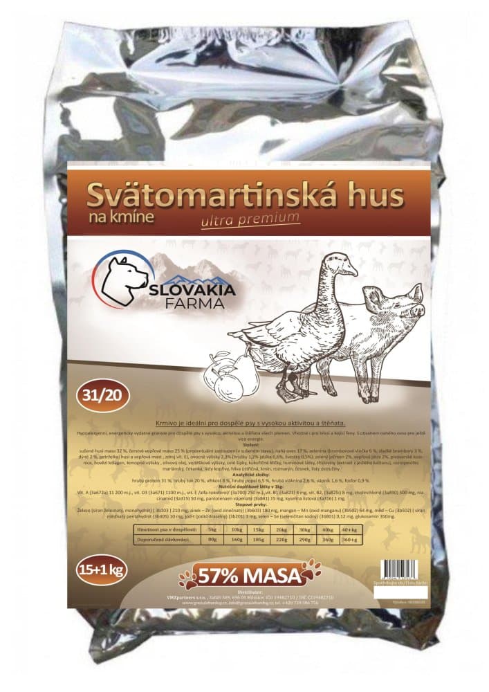 Hypoalergenní Granule Slovakia Farma - Svätomartinská hus 31/20 1 kg - náhled 2