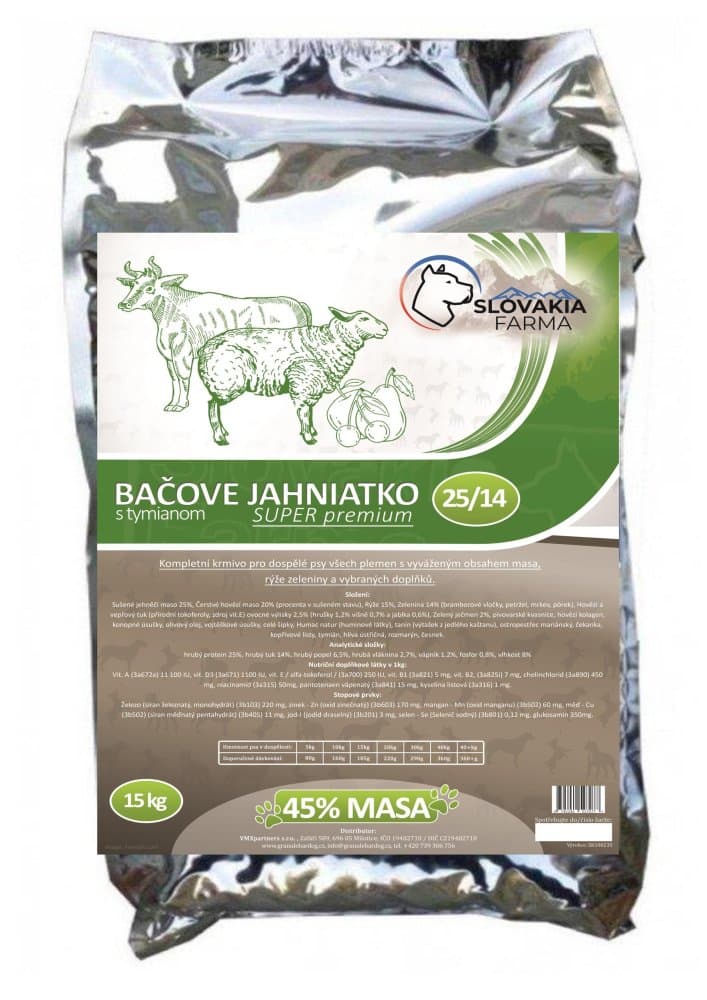 Granule SlovakiaFarma Bačove jahňátko 25/14 1 kg - náhled 2