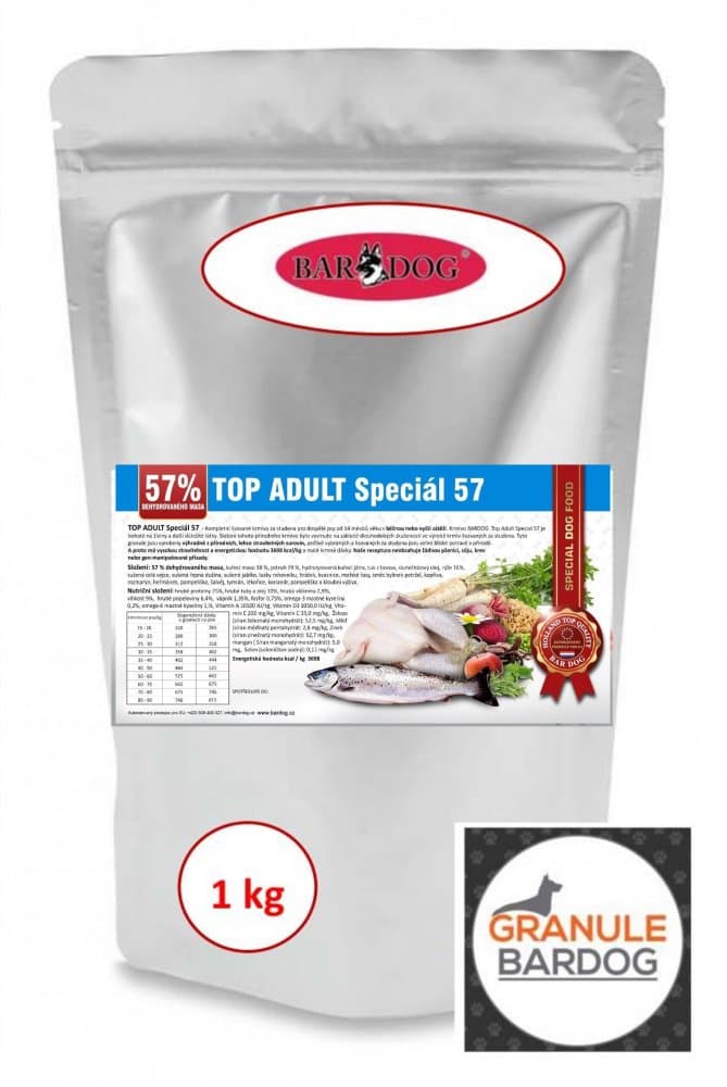 Granule Bardog Lisované granule BARDOG TOP ADULT Speciál 57