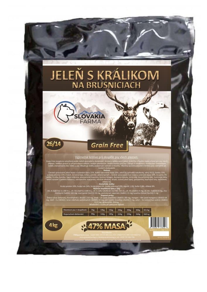 SlovakiaFarma Jelen s králíkem na brusinkách 1 kg - náhled 3
