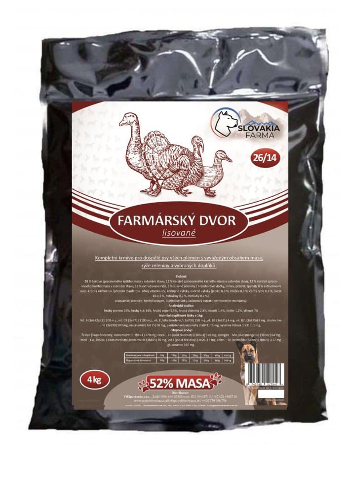Lisované hypoalergenní Granule Slovakia Farma - Farmárský dvor 26/14 - 1 kg - náhled 3