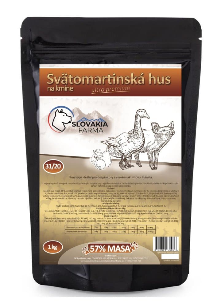 Hypoalergenní Granule Slovakia Farma - Svätomartinská hus 31/20 1 kg - náhled 5