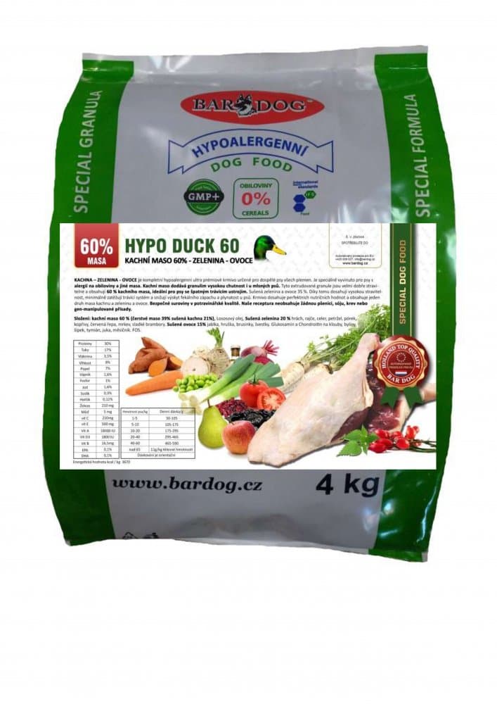 Granule Bardog Hypoalergenní granule Hypo Duck 60 - 30/17 - 1 kg - náhled 3