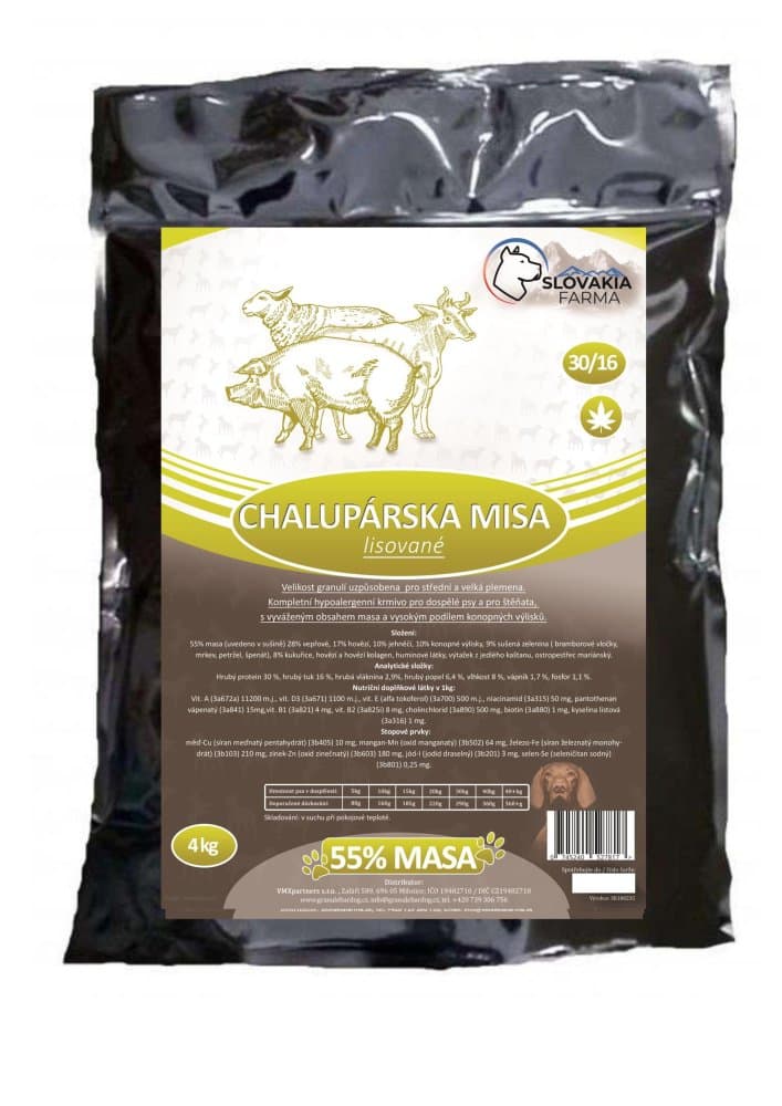 Lisované hypoalergenní Granule Slovakia Farma - Chalupárská misa 30/18 - 1 kg - náhled 3