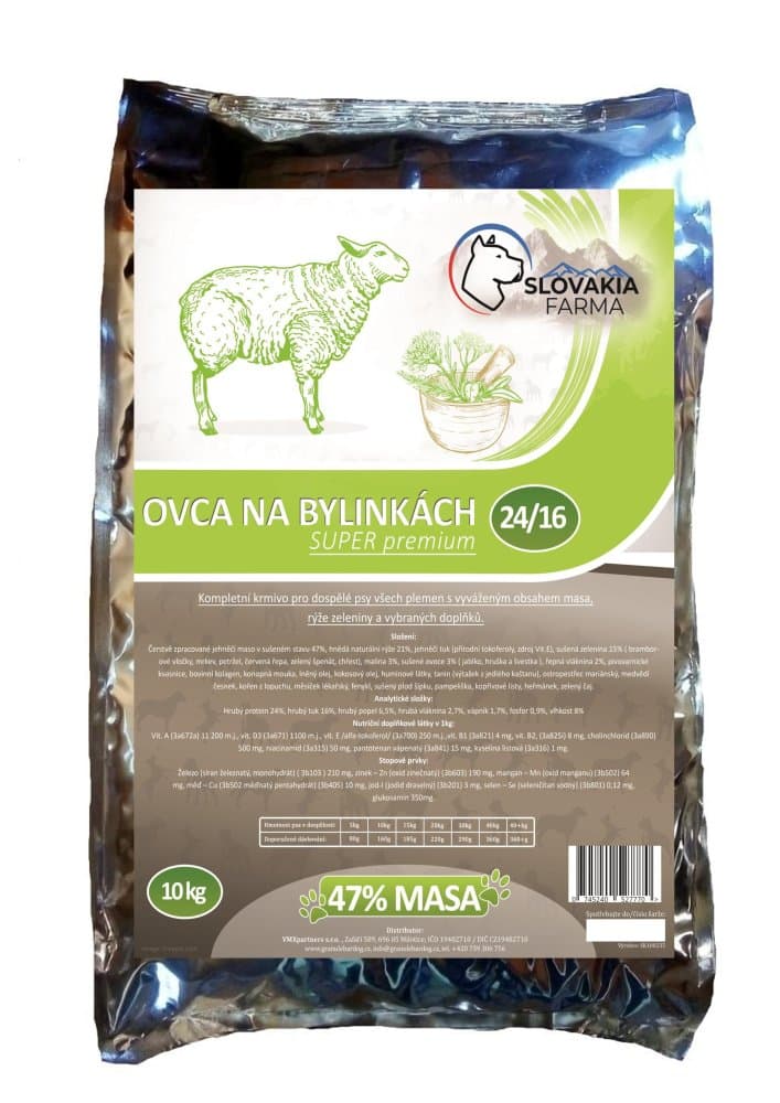 Hypoalergenní Granule Slovakia Farma - Ovca na bylinkách 24/16 - 1 kg - náhled 3