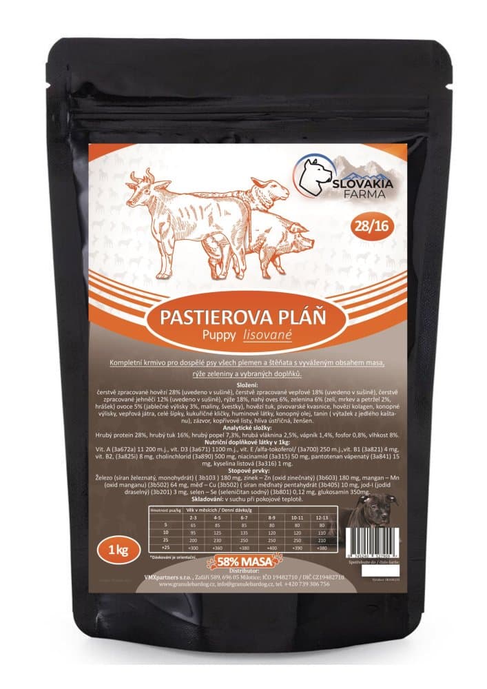Lisované hypoalergenní Granule Slovakia Farma - Pastierova pláň 28/16 - 1 kg - náhled 1