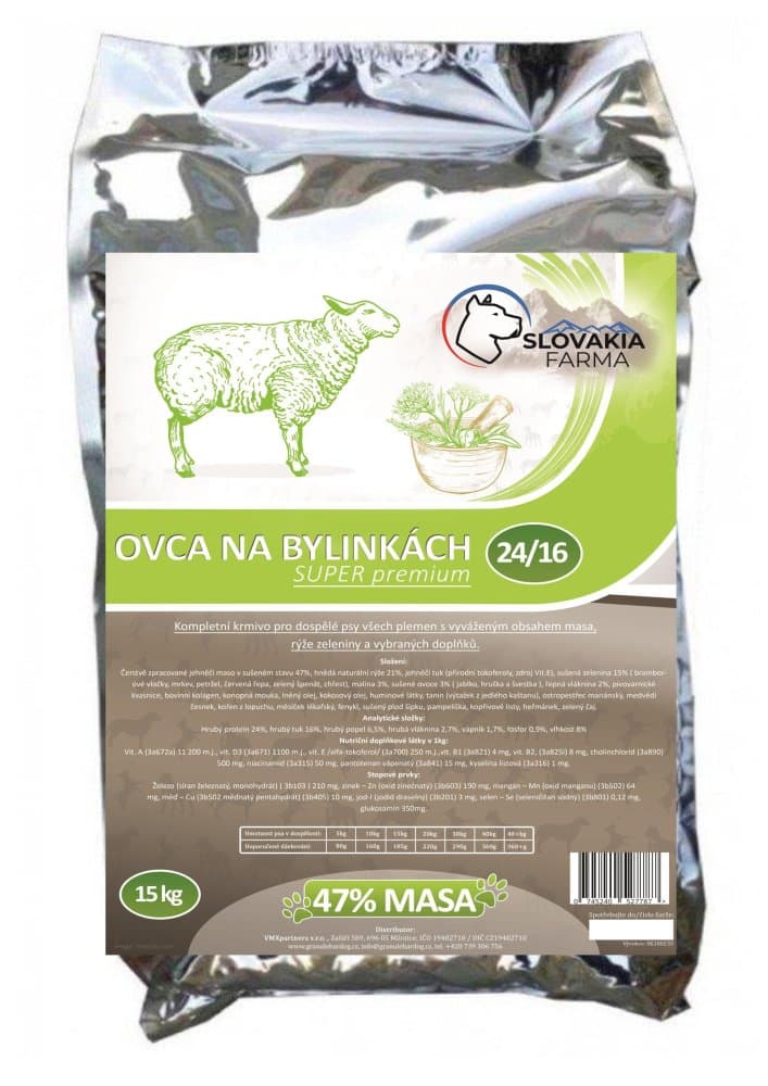 Hypoalergenní Granule Slovakia Farma - Ovca na bylinkách 24/16 - 1 kg - náhled 2