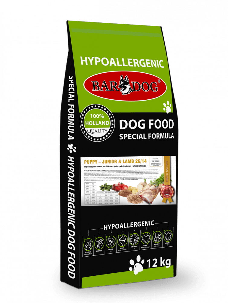 Granule Bardog Hypoalergenní granule Puppy Junior Lamb 26/14 - 1 kg - náhled 2