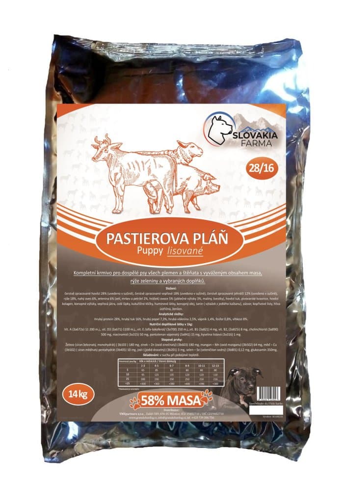 Lisované hypoalergenní Granule Slovakia Farma - Pastierova pláň 28/16 - 1 kg - náhled 4