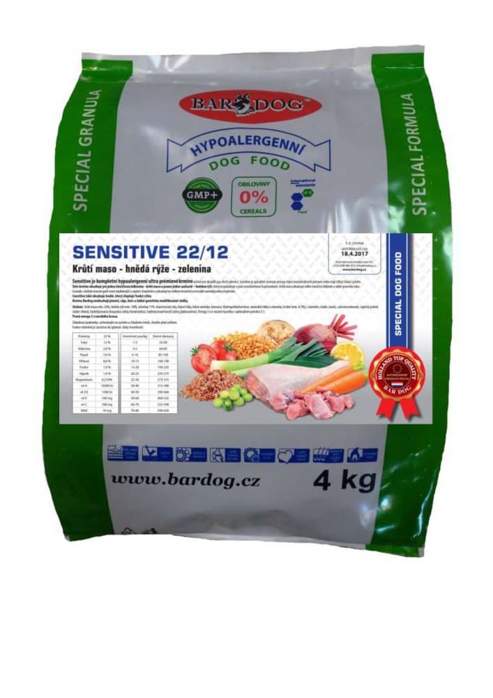 Granule Bardog Hypoalergenní granule Sensitive 22/12 - 1 kg - náhled 3