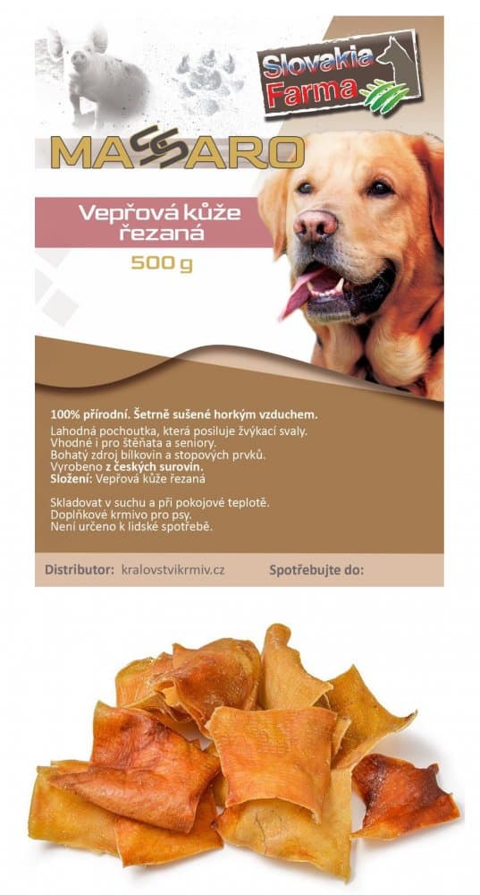 Sušená vepřová kůže 500 g – SlovakiaFarma Massaro