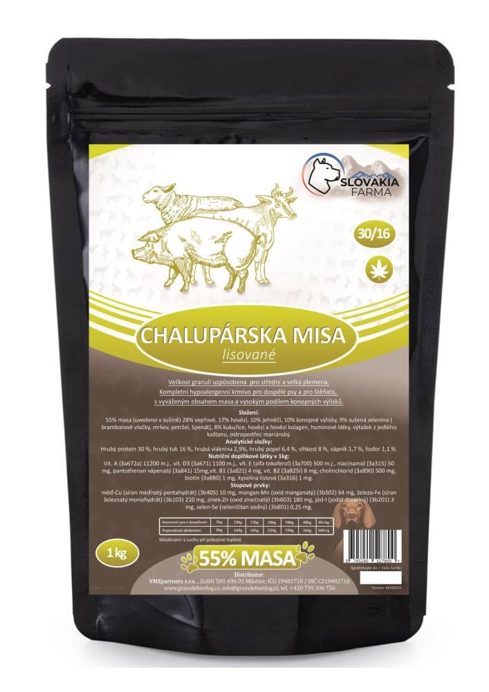 Lisované hypoalergenní Granule Slovakia Farma - Chalupárská misa