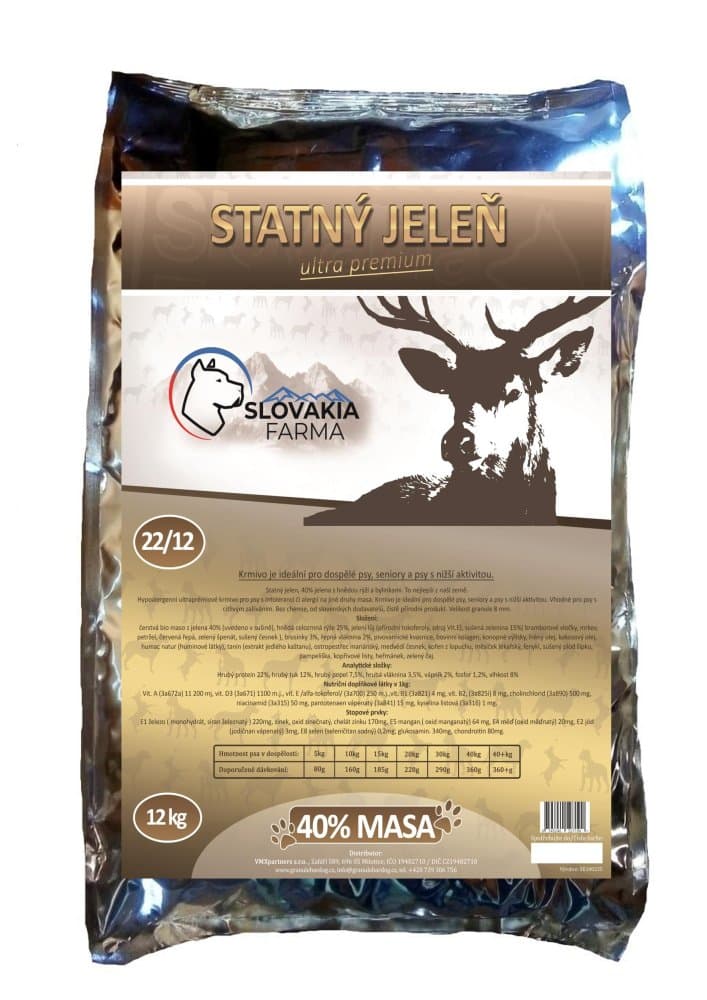 Hypoalergenní Granule SlovakiaFarma Statný jelen - 1 kg - náhled 2