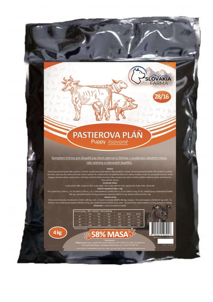 Lisované hypoalergenní Granule Slovakia Farma - Pastierova pláň 28/16 - 1 kg - náhled 3