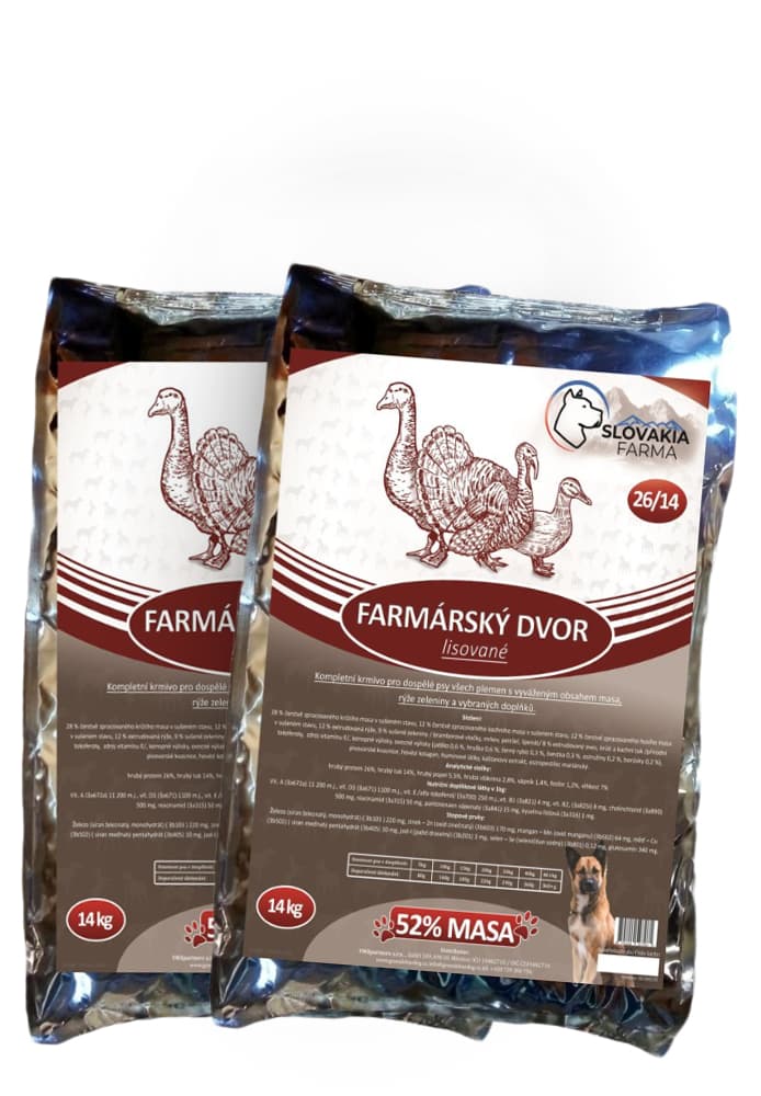 Lisované hypoalergenní Granule Slovakia Farma - Farmárský dvor 26/14 - 1 kg - náhled 2