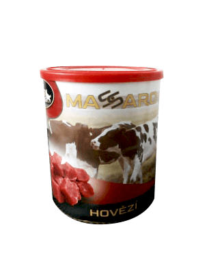 Konzerva SlovakiaFarma Massaro Hovězí kostky 800g