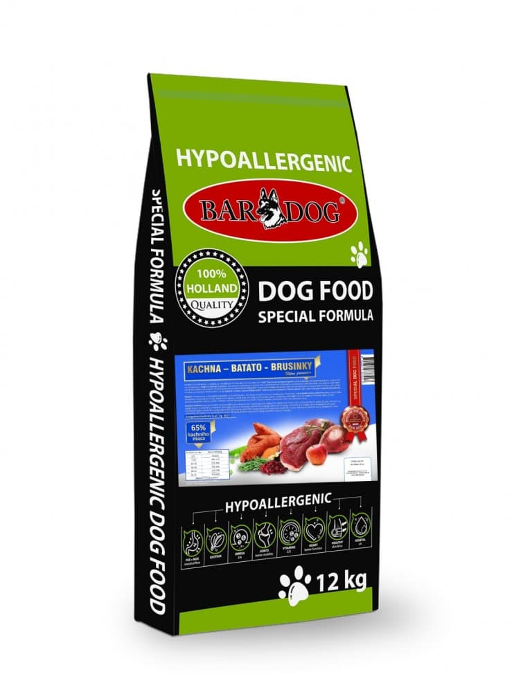 Bardog Lisované granule Kachna Batato Brusinky 1 kg - náhled 2