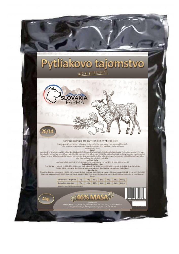 Hypoalergenní granule SlovakiaFarma Pytliakovo tajomstvo 26/14 - 1 kg - náhled 3