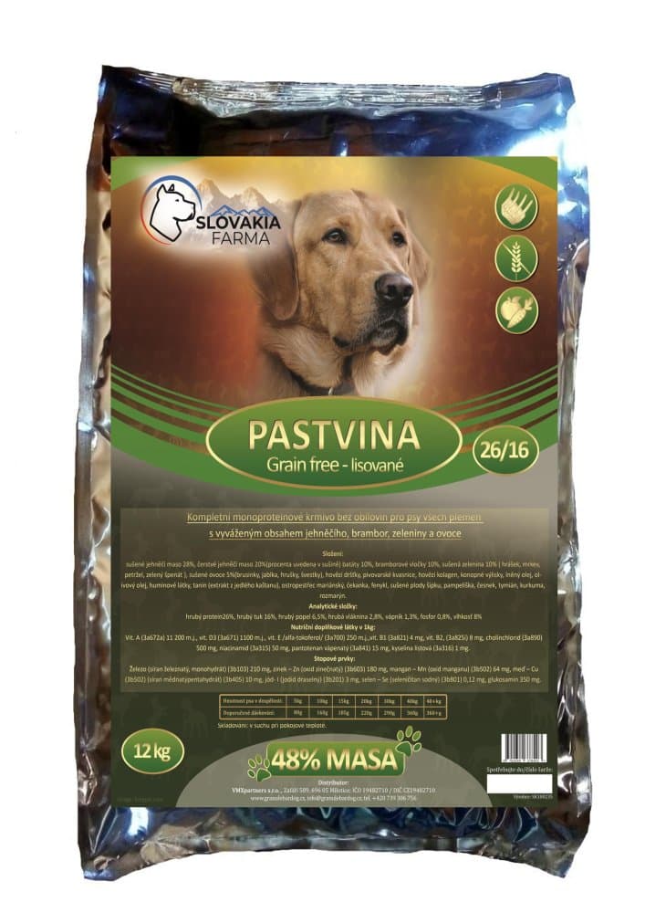 Lisované Grain Free Granule Slovakia Farma - Pastvina 26/16 - 1 kg - náhled 2