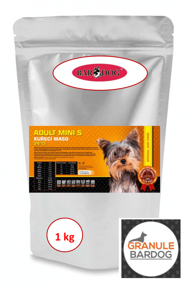 Bardog Super premiové granule Adult Mini S 24/13