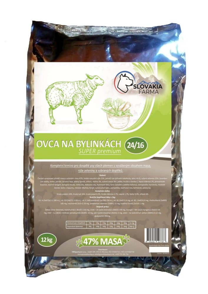 Hypoalergenní Granule Slovakia Farma - Ovca na bylinkách 24/16 - 1 kg - náhled 2