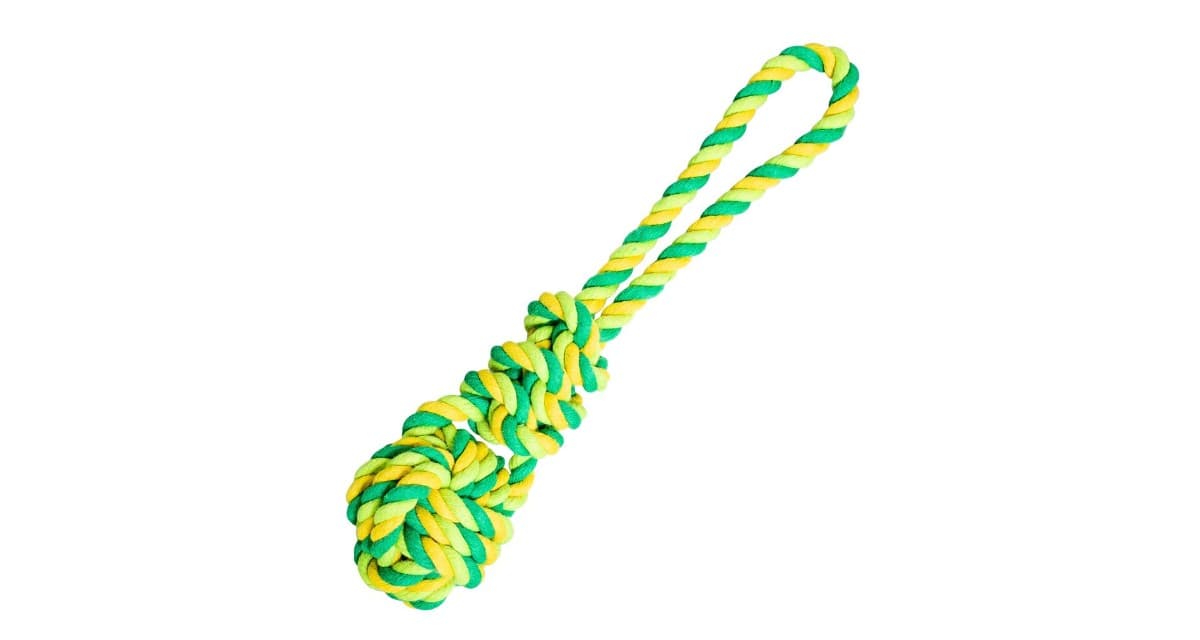 HipHop Přetahovadlo Míč s Uzlem Zelený - 23cm/90g