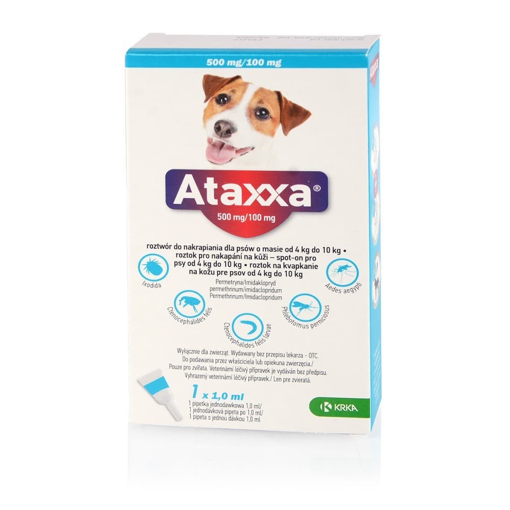 Ataxxa 500 Spot-on Dog M (do 10kg) - náhled 3