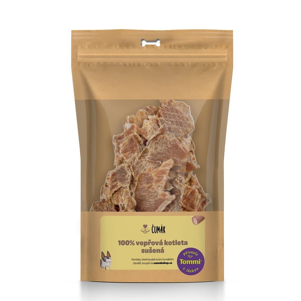 Čumák 100% vepřová kotleta, sušená (100 g)