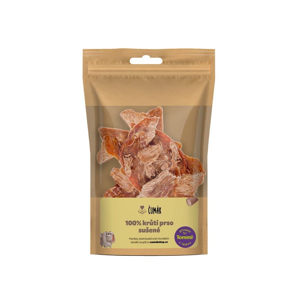 Čumák 100% krůtí prso, sušené (50 g)