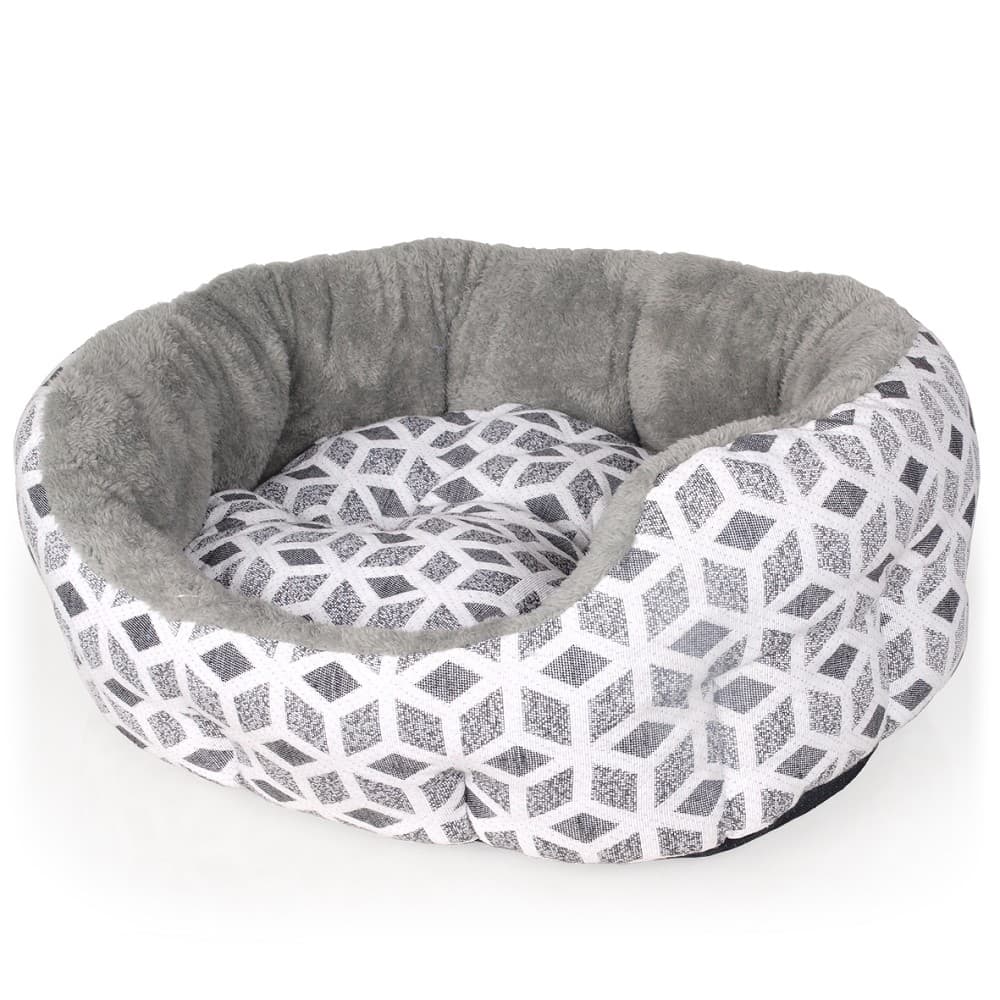 Pelíšek pro psy Cubic šedý 50cm - náhled 2