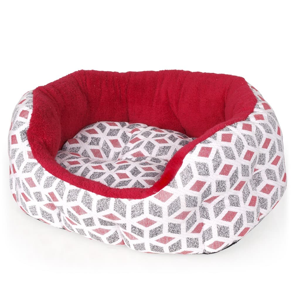 Pelíšek Cubic červený 50cm - náhled 2