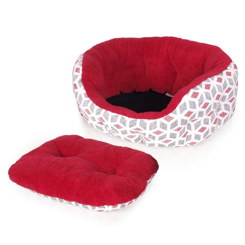 Pelíšek Cubic červený 50cm - náhled 3