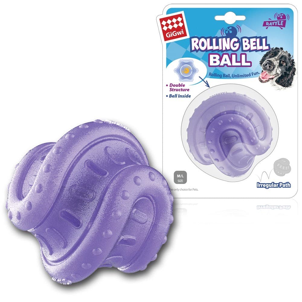 GiGwi míček Rolling Bell Ball, 7,5 cm - náhled 1