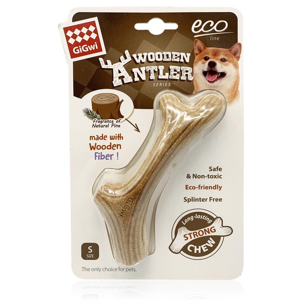 GiGwi Žvýkací parůžky (Wooden Antler), S - náhled 2