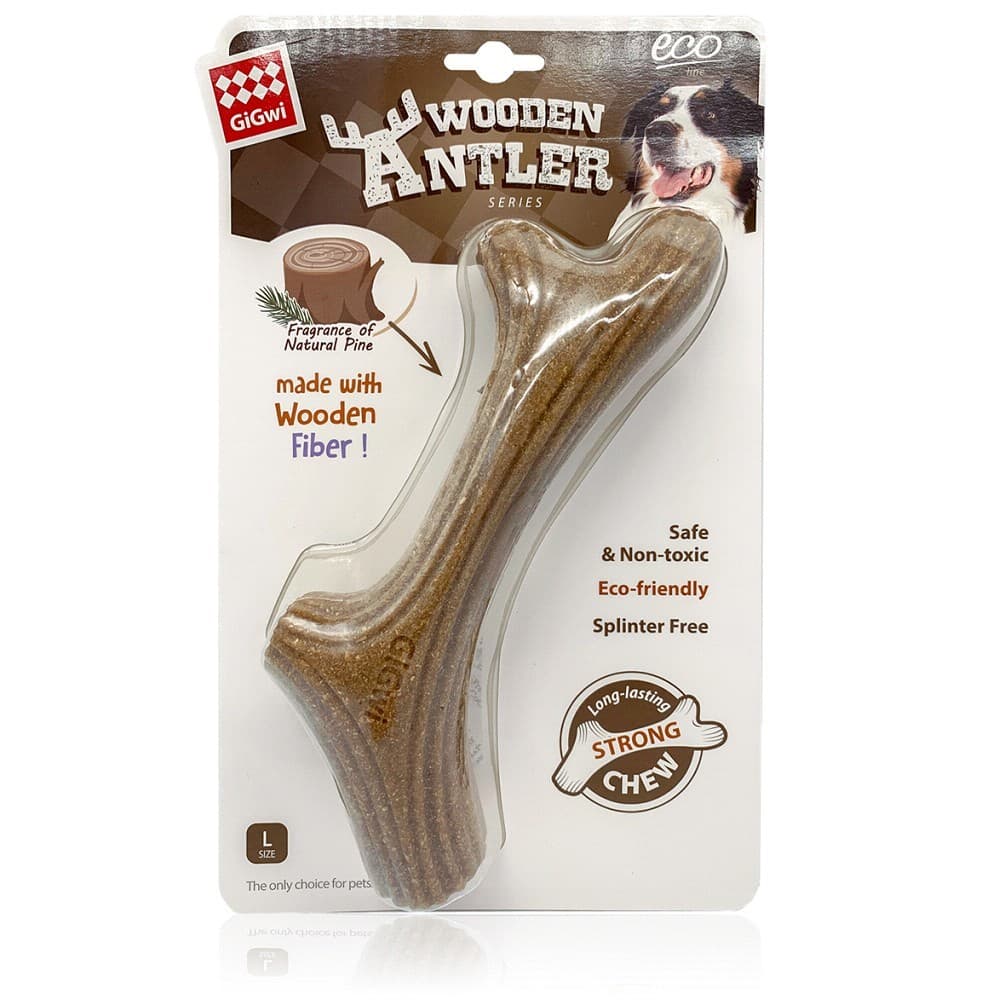 GiGwi Žvýkací parůžky (Wooden Antler), L - náhled 2