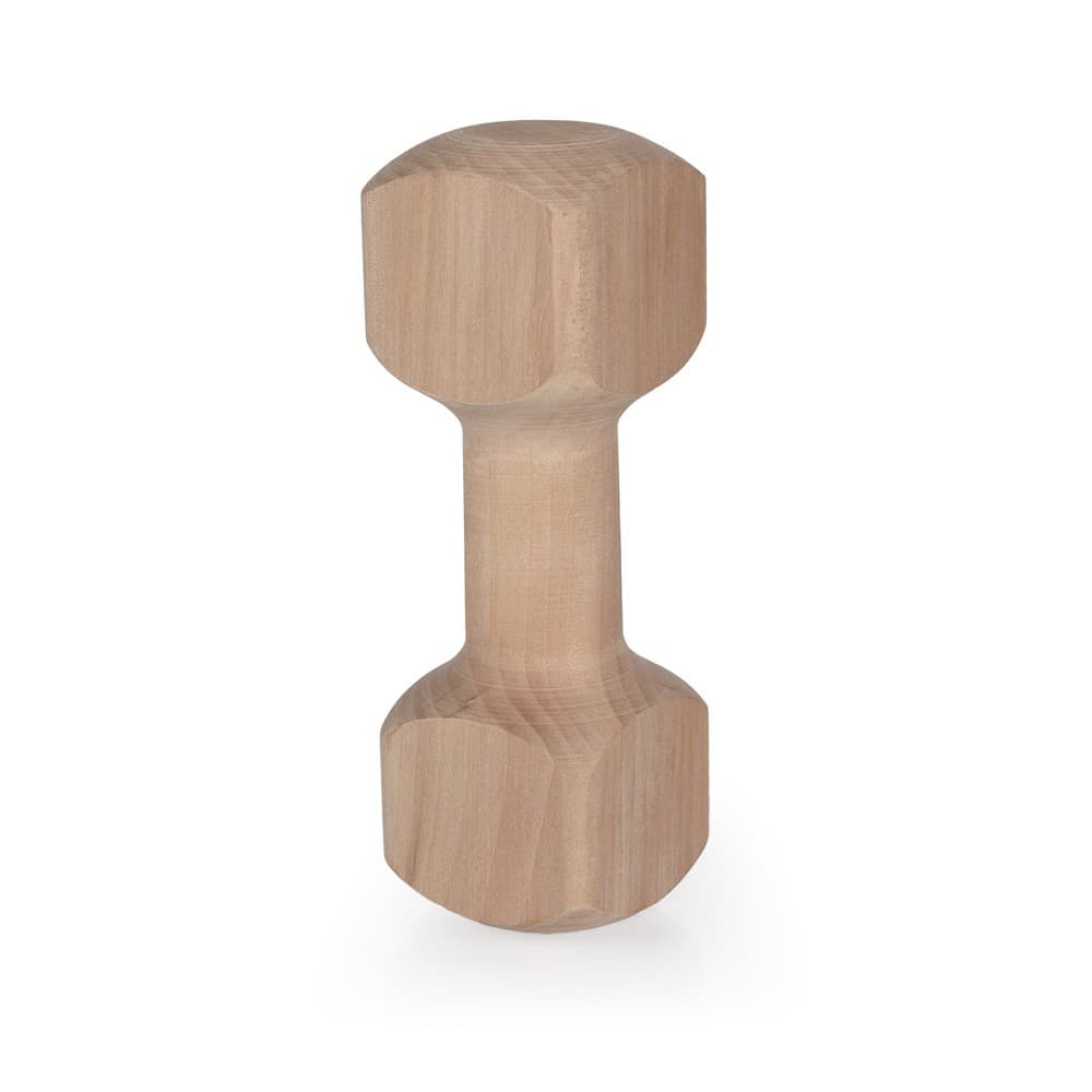 Dřevěná činka aport - hračka pro psy 125g, 15cm - náhled 2