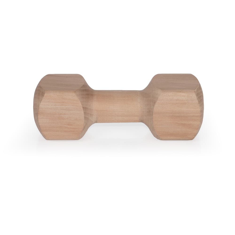 Dřevěná činka aport - hračka pro psy 125g, 15cm - náhled 3