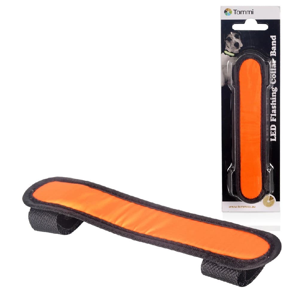 LED pásek na obojek 15cm, oranžový - náhled 2