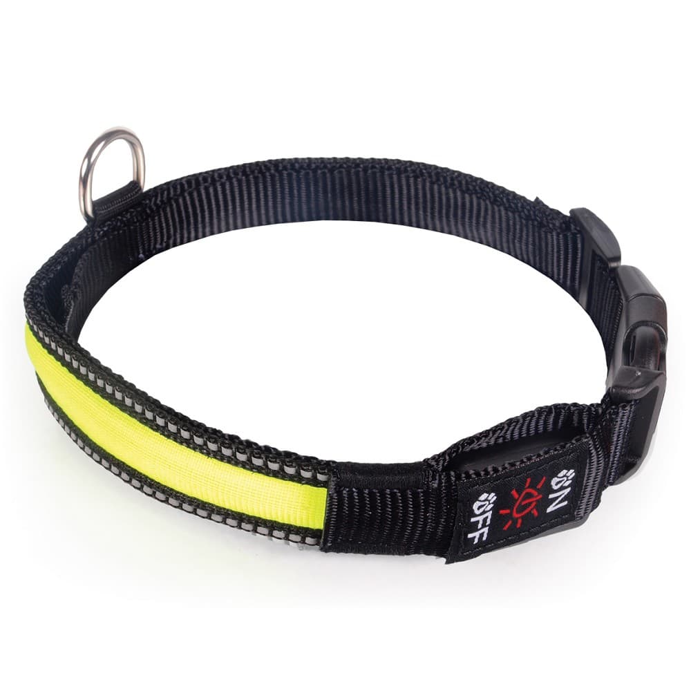 LED obojek dobíjecí USB, 40-50cm, zelený - náhled 5