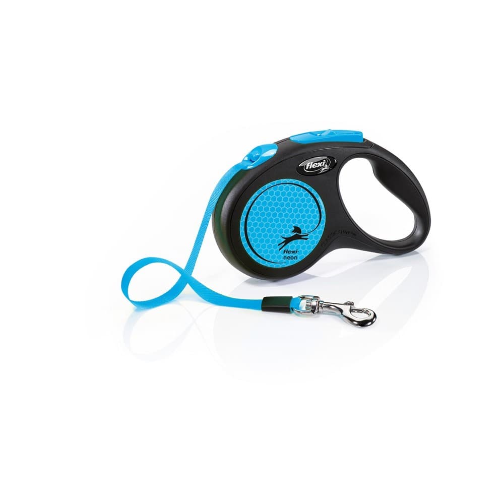 flexi Neon S pásek 5m/15kg modrá