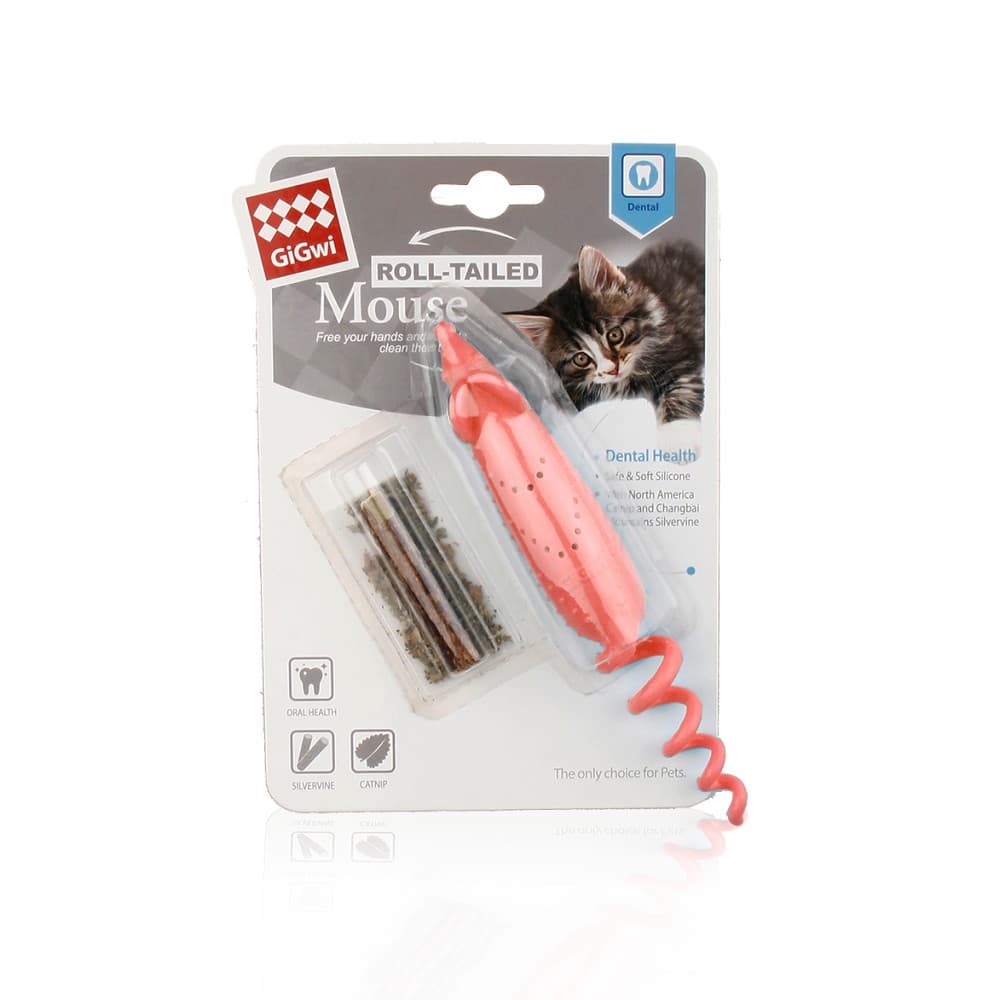 GiGwi Roll-tailed Mouse Matatabi a šanta kočičí - náhled 3