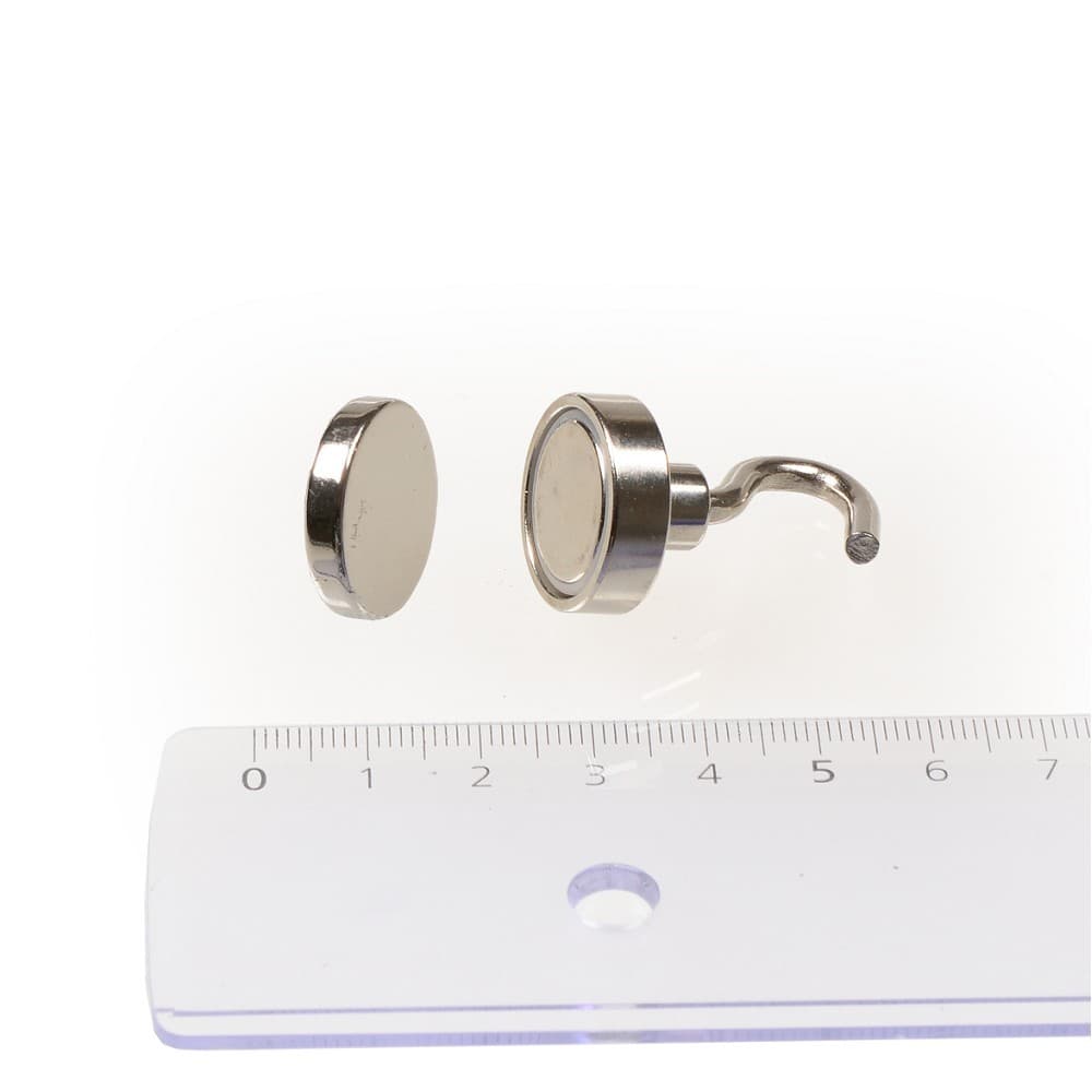 Magnetický háček 20mm + protimagnet - náhled 2