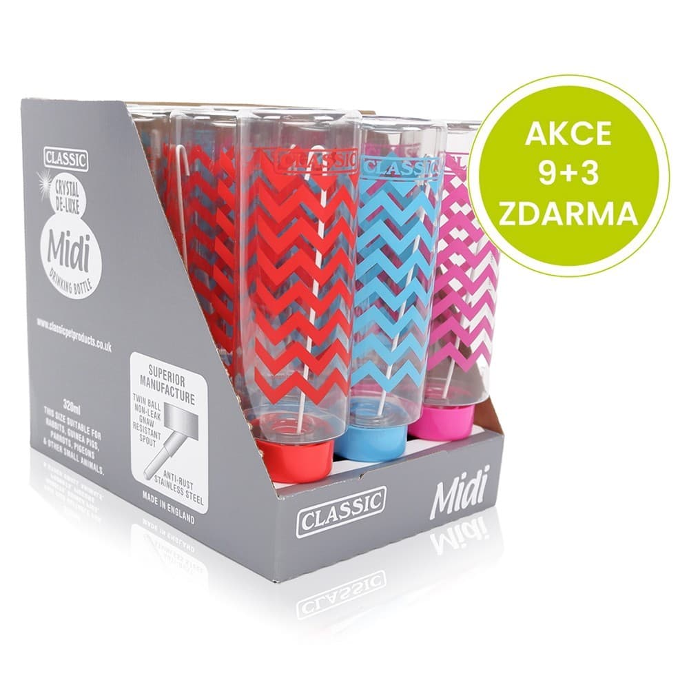 SET Napáječka ZIG-ZAG 320 ml 9+3 ZDARMA