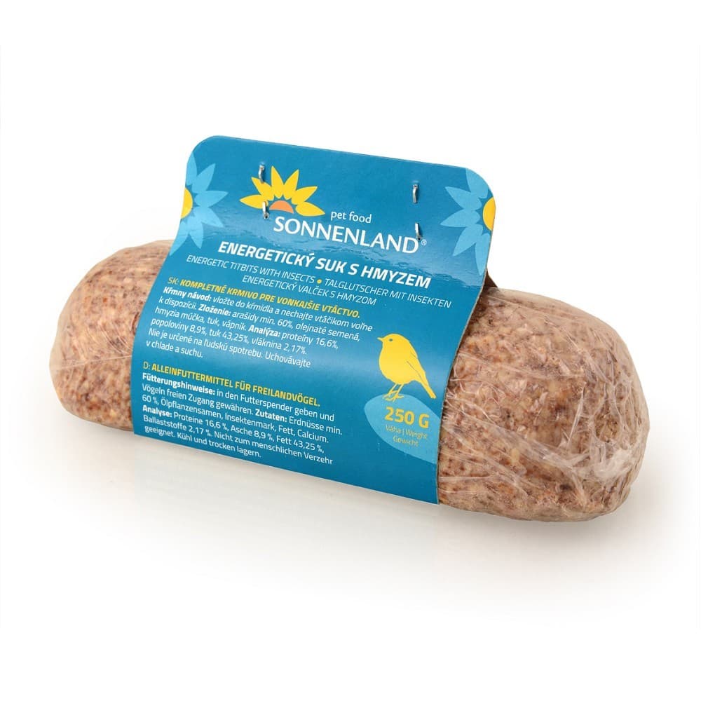 Sonnenland Energetický lojový suk s hmyzem pro venkovní ptactvo, 250g - náhled 2