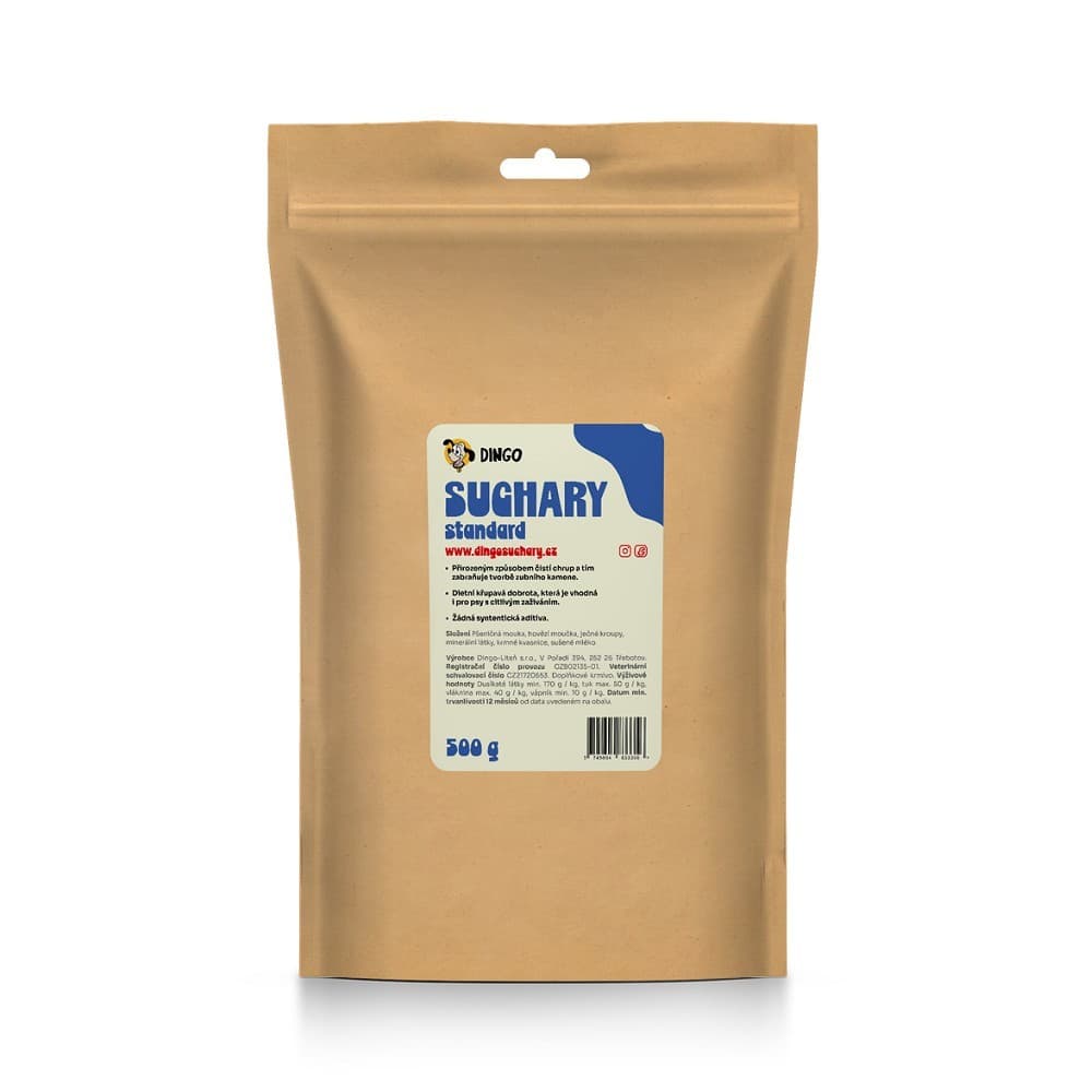 DINGO suchary standard, 500g - náhled 3