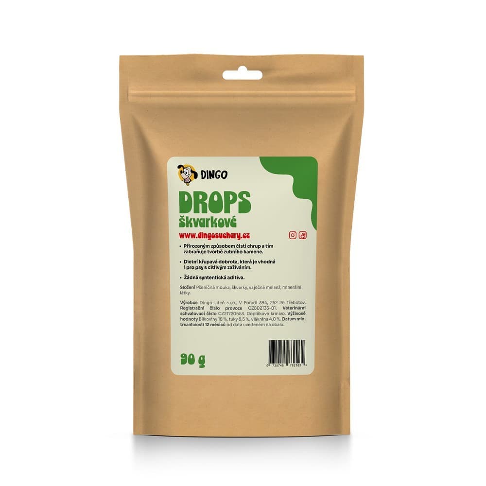 DINGO drops škvarkové, 90g - náhled 3