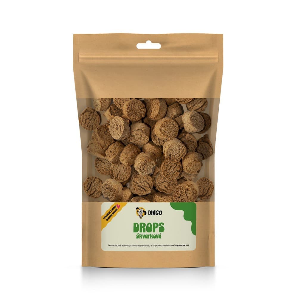 DINGO drops škvarkové, 250g