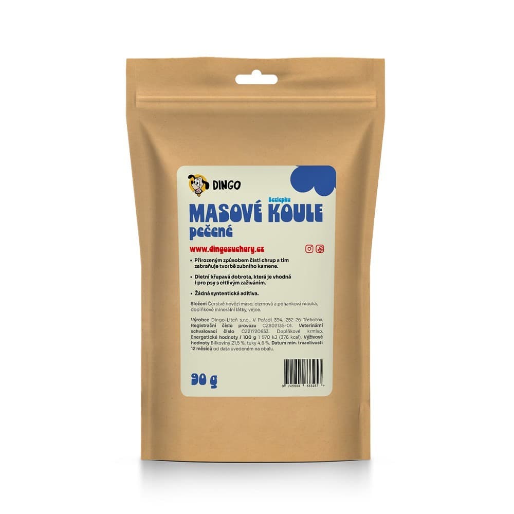 DINGO pečené masové koule hovězí, 90g - náhled 3