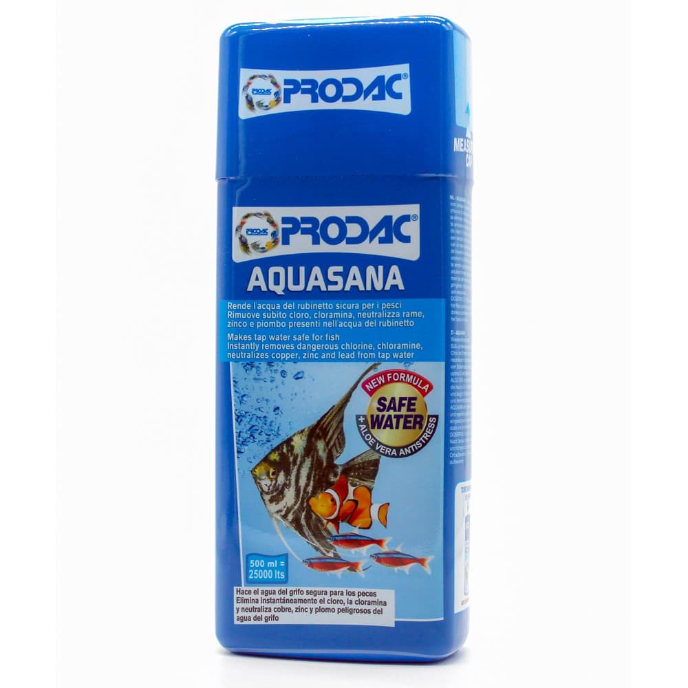 Prodac Aquasana vodní kondicionér odstraňující chlór a těžké kovy, 500ml