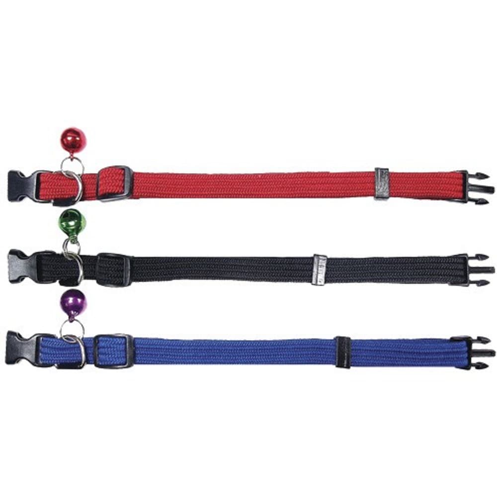 Nylonový obojek s rolničkou a sponou, 22-33cm